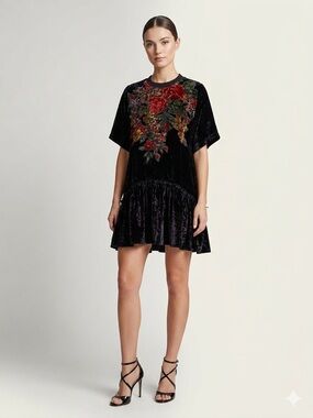 NWOT - Free People / Velvet Floral Dress